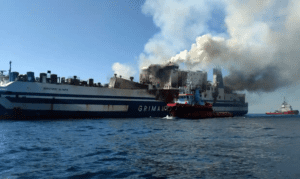 Flames and Controversy Spread on Euroferry Olympia