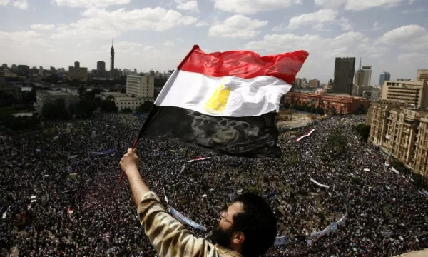 tens of thousands of egyptians demonstrate in cairos tahrir square in january 2011. getty images